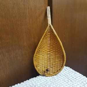 Vintage Teardrop shape basket with handle